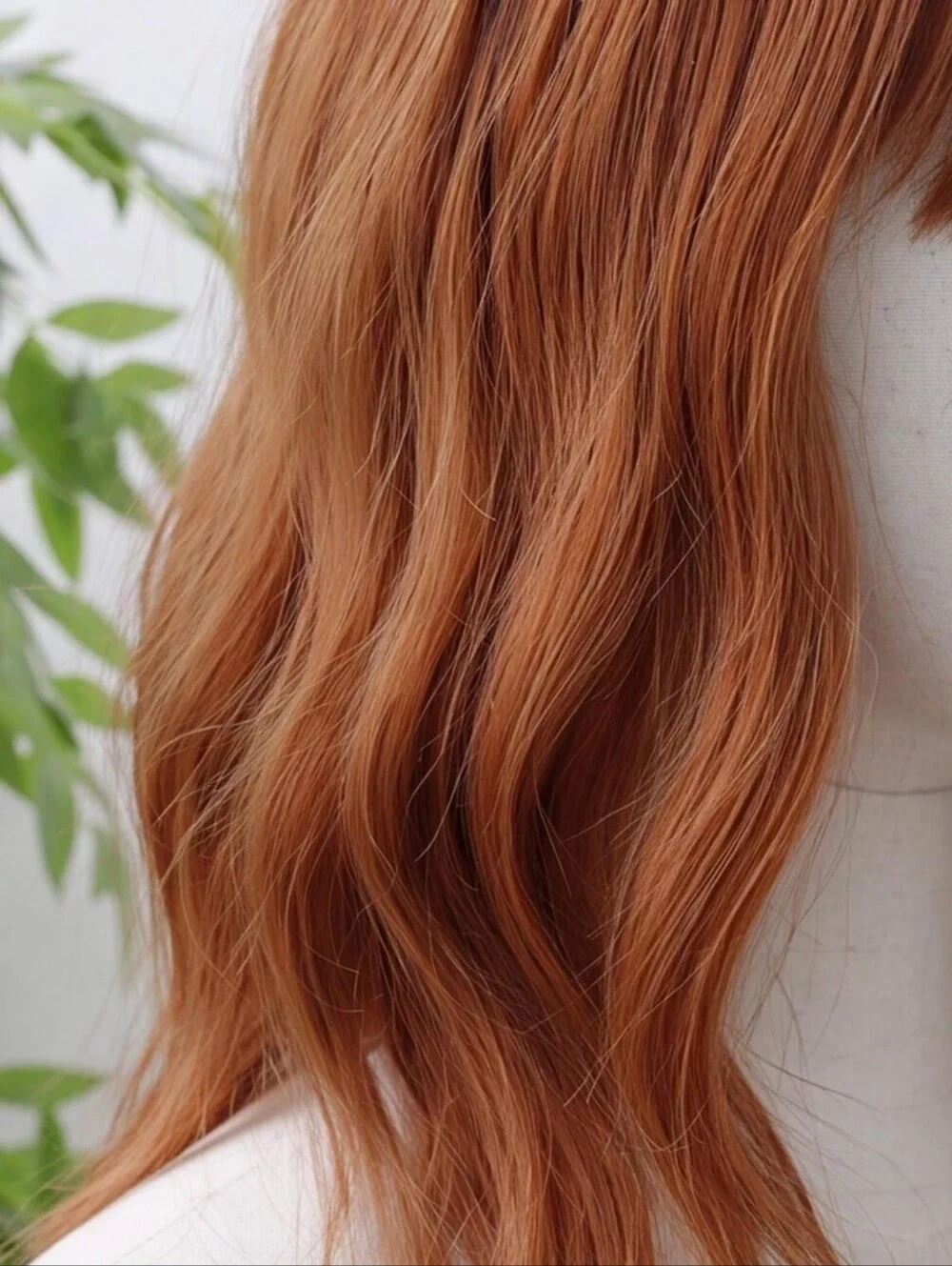 Copper Ginger Wavy Bob Wig